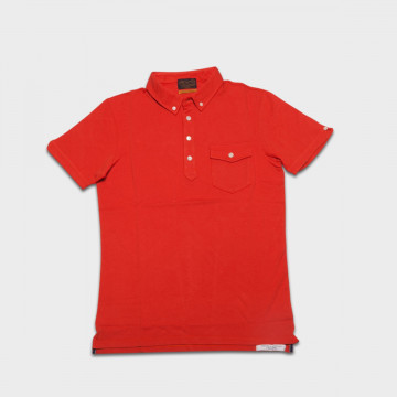 Le Polo Preppy Rouge/Orange