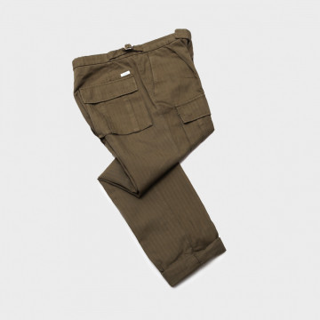 Pantalon de Travail homme, Grand Teint, 100% Coton, Elastique au Dos