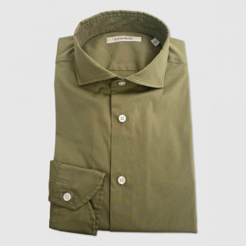 The Napoli Khaki Cotton Shirt