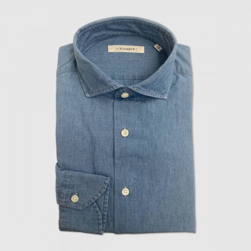 chemise-en-jean-denim-petit-col