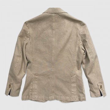 Le Blazer Slack en Coton Beige