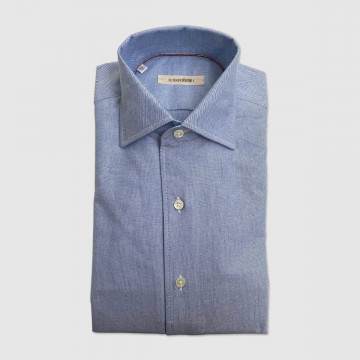 chemise-en-coton-oxford-bleu-pour-homme